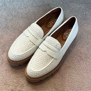 Franco Sarto Women’s White Loafers